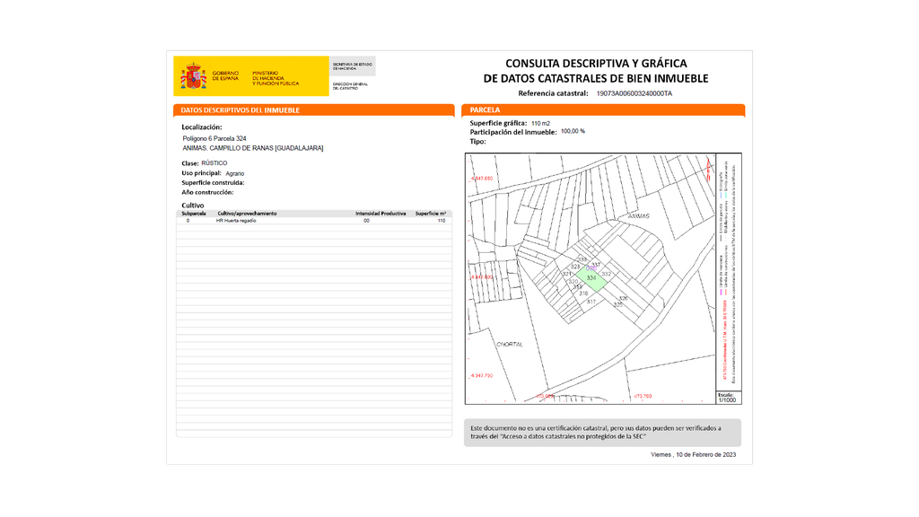 Ref.- 23003 Terreno rústico en venta, Campillo de Ranas